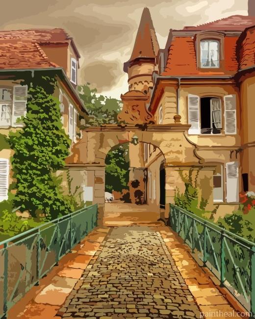 Aesthetic Russian Big House Painting By Numbers Kits