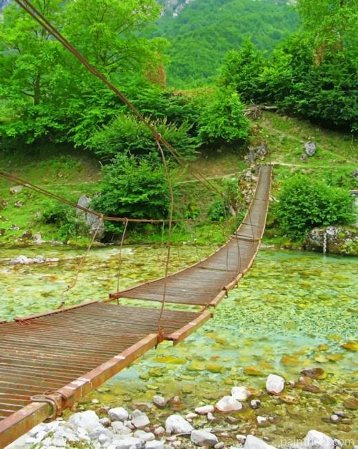 Wooden Bridge Valbone Village Painting By Numbers Kits