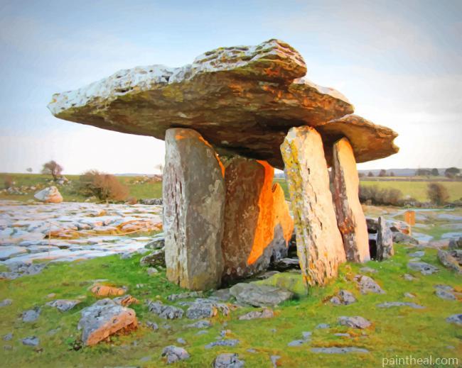 Poulnabrone Dolmen Ireland Painting By Numbers Kits