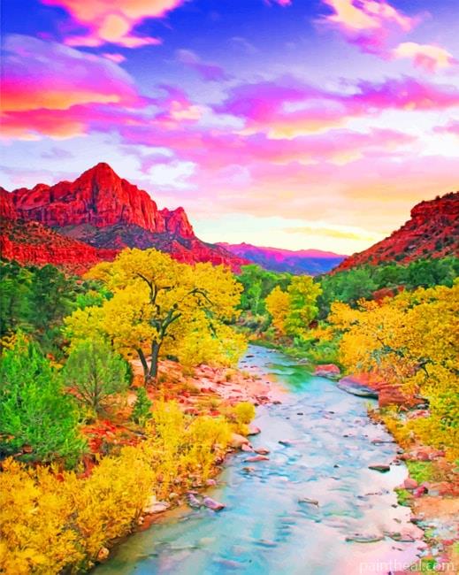 Zion National Park Painting By Numbers Kits