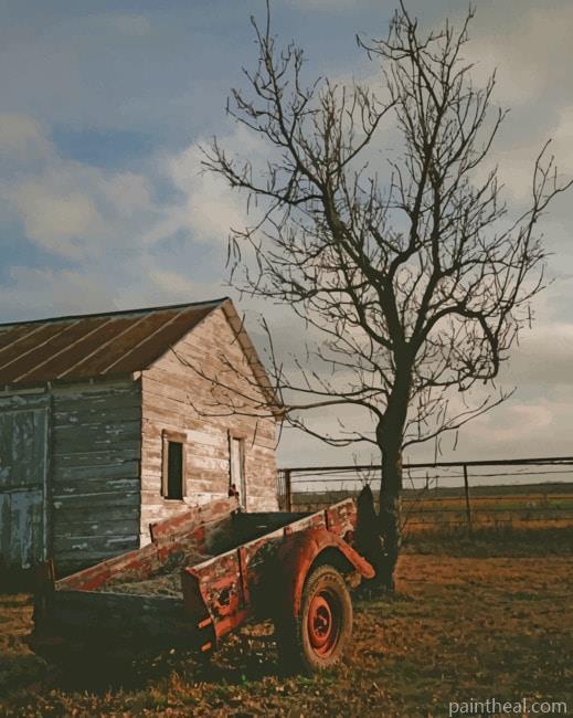 Deserted Farm House Painting By Numbers Kits