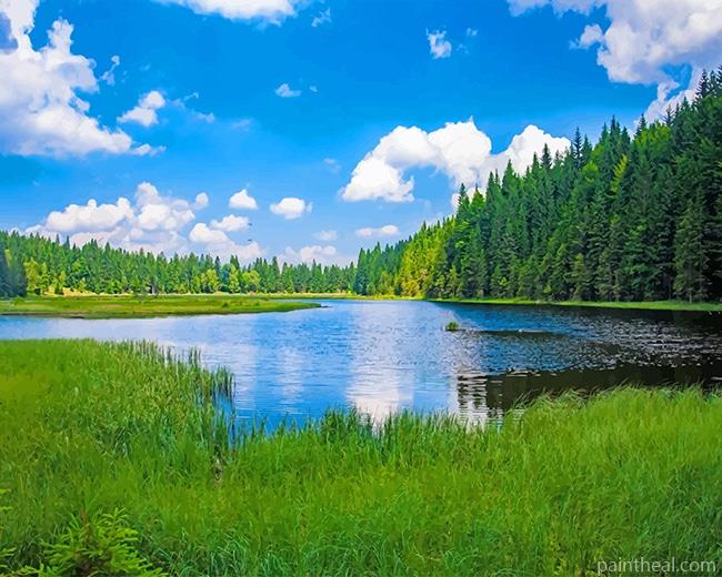 Kleiner Arbersee Lake Painting By Numbers Kits