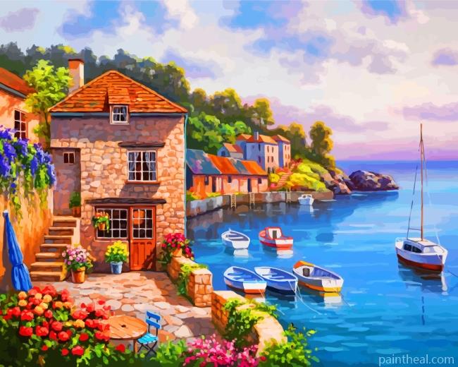 Harbor Garden Painting By Numbers Kits