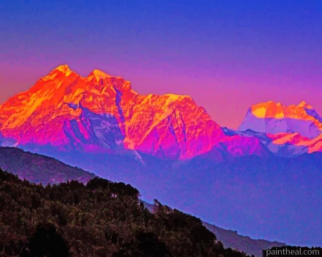 Himalaya Hills Painting By Numbers Kits