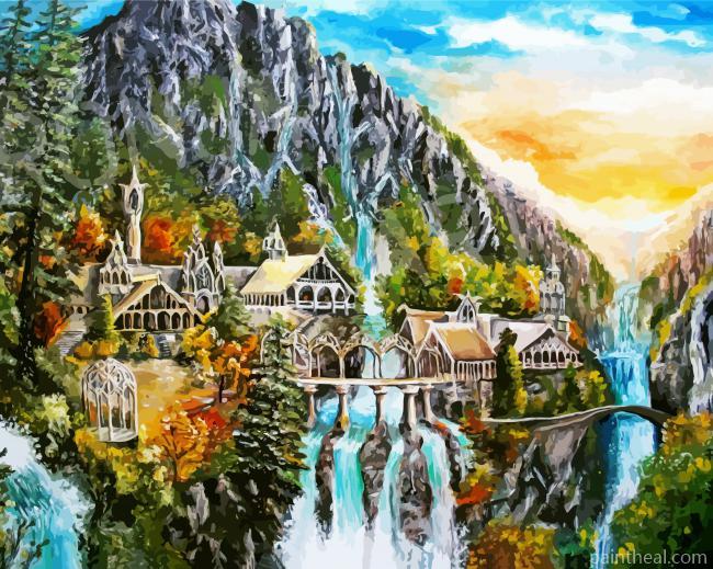 Rivendell Landscape Art Painting By Numbers Kits