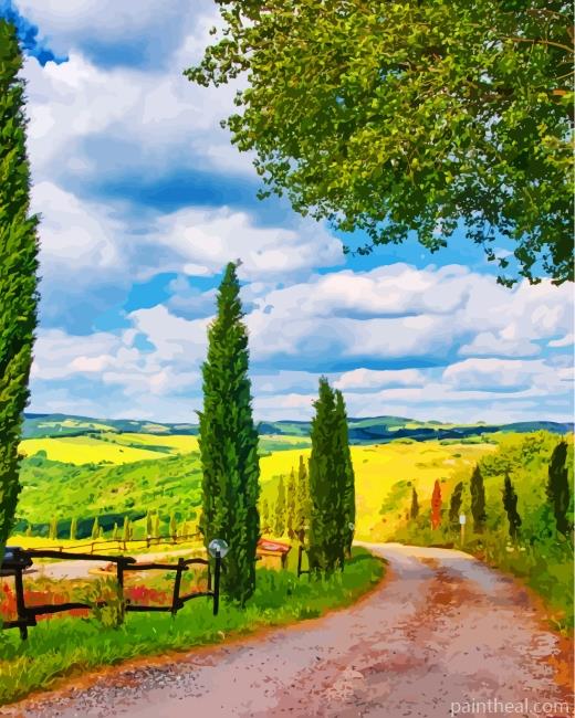 Tuscany Italy Painting By Numbers Kits