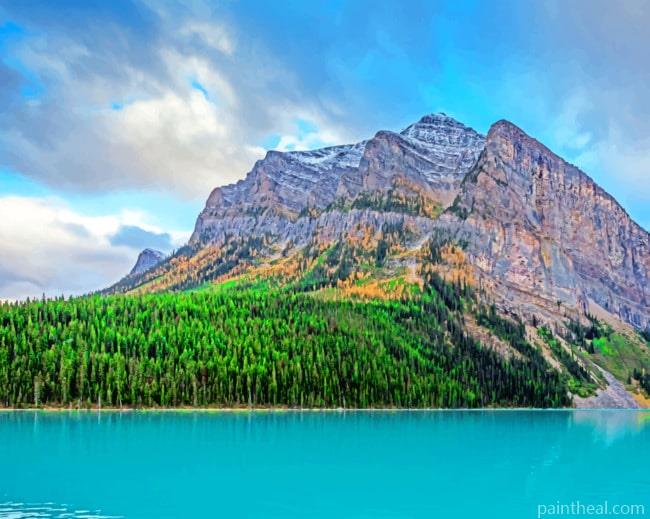 Lake Louise in Alberta Painting By Numbers Kits