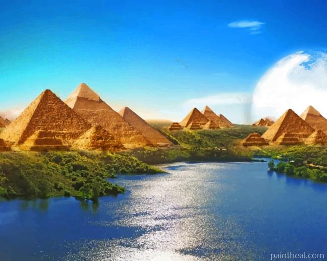 Egypt Pyramids Painting By Numbers Kits
