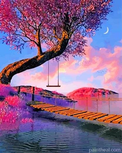 Dreamy Landscape Hokkaido Painting By Numbers Kits