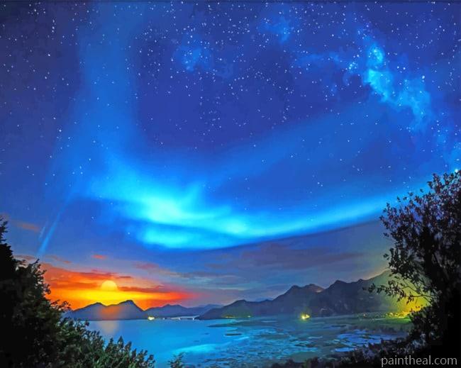 Aurora Land Painting By Numbers Kits