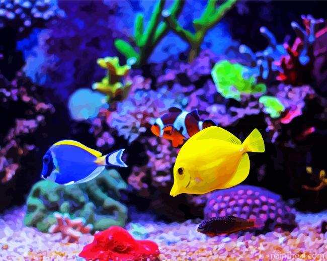 Sea Life Underwater Painting By Numbers Kits