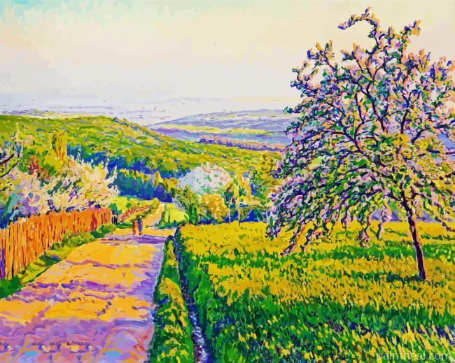 Gustave Camille Gaston Cariot Paysage Painting By Numbers Kits