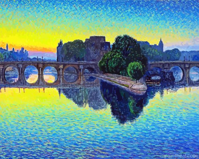 Gustave Camille Gaston Cariot Pont Painting By Numbers Kits