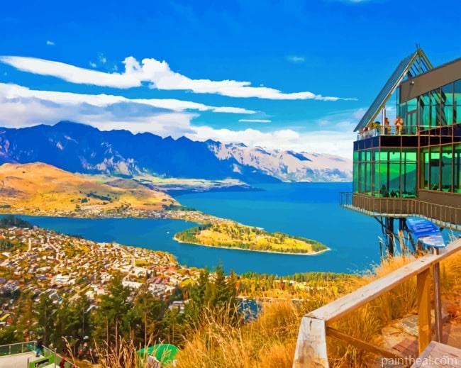 Skyline Queenstown Painting By Numbers Kits