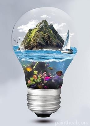 Island Light Bulb Painting By Numbers Kits