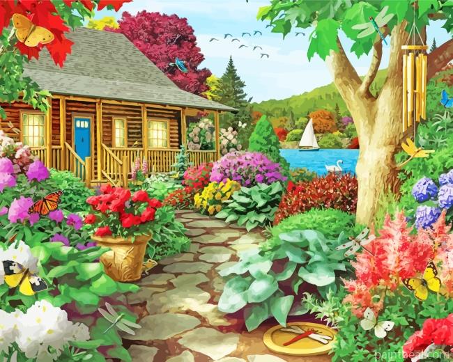 Spring Garden Painting By Numbers Kits