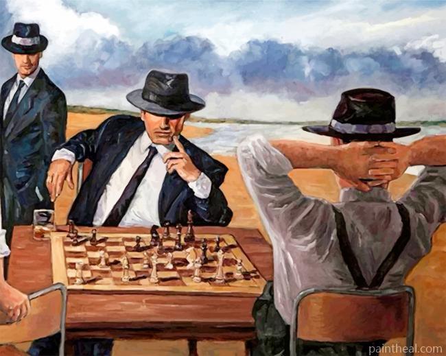 Chess Players Painting By Numbers Kits