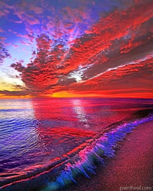 Sunset Seascape Painting By Numbers Kits
