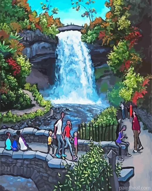 Minnehaha Falls Art Painting By Numbers Kits