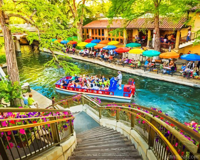 San Antonio Scaled Painting By Numbers Kits