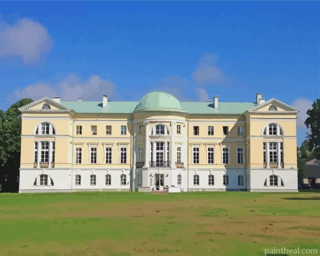 Mezotne Palace Latvia Painting By Numbers Kits