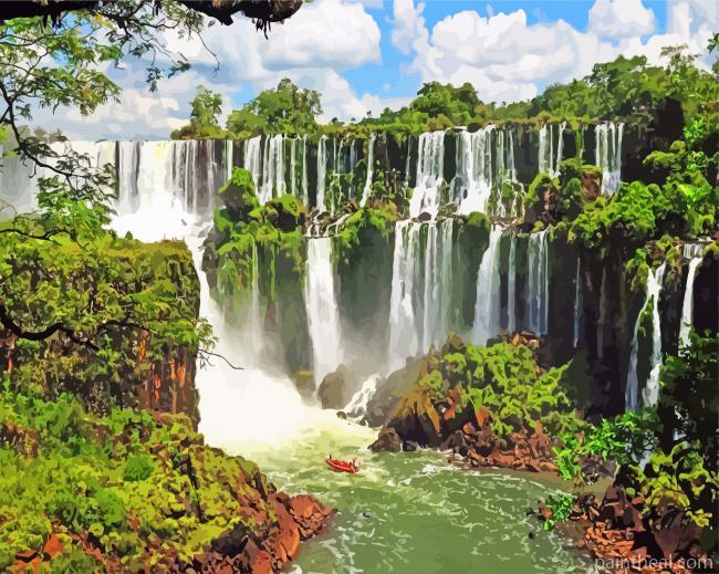 Iguazu Falls Argentina Painting By Numbers Kits