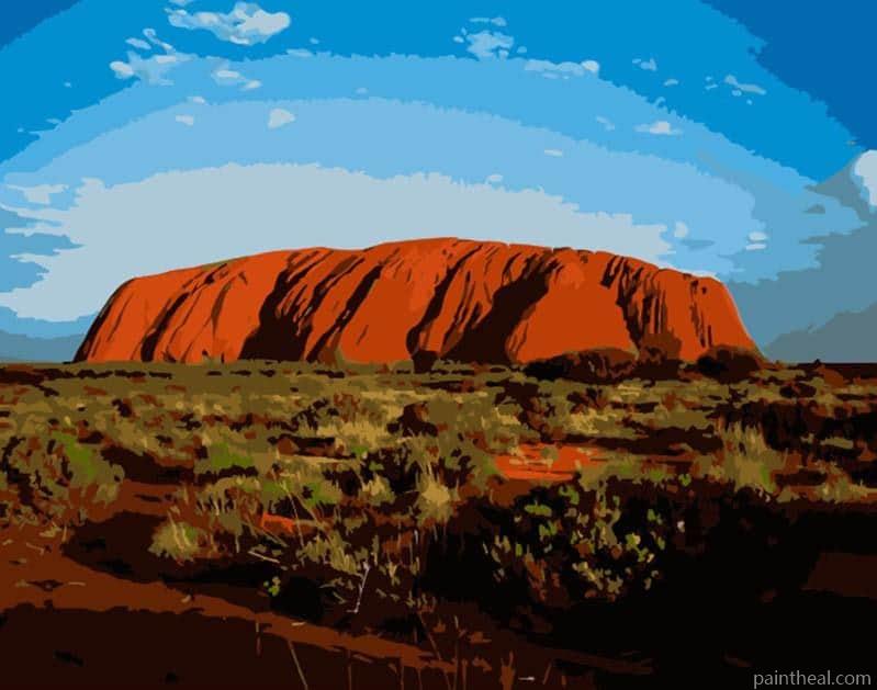 Uluru Kata Tjuta National Park Painting By Numbers Kits