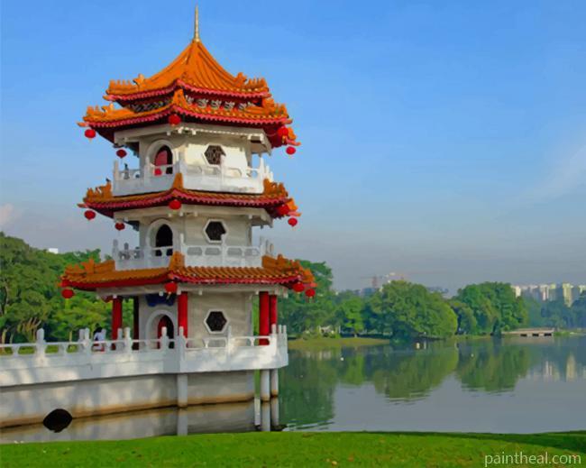 The Beautiful Gardens Of Singapore Painting By Numbers Kits