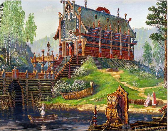 Temple Of Sventovida Painting By Numbers Kits