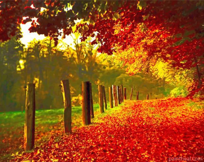 Forest Fall Painting By Numbers Kits