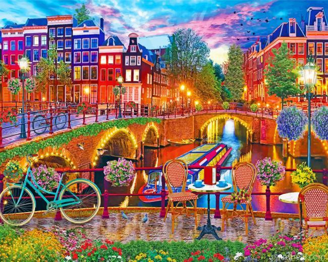 Beautiful Amsterdam Painting By Numbers Kits