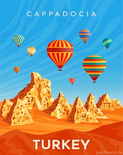 Turkey Illustration Painting By Numbers Kits
