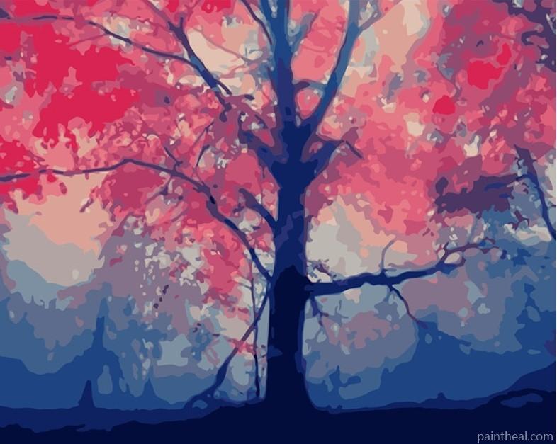 Forest Autumn Tree Painting By Numbers Kits