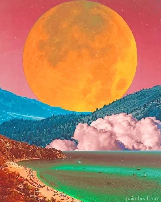 Illustration Landscape Art Painting By Numbers Kits