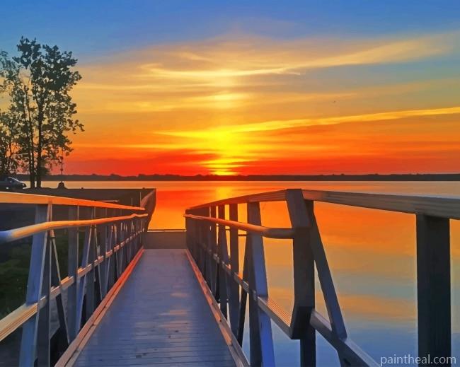 Sundown Landscape Painting By Numbers Kits