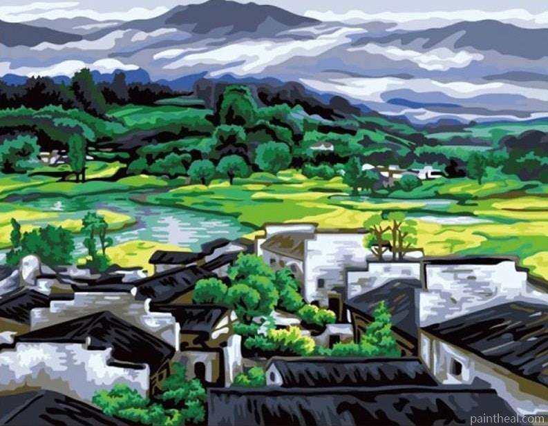 Nature Scenery Landscape Painting By Numbers Kits