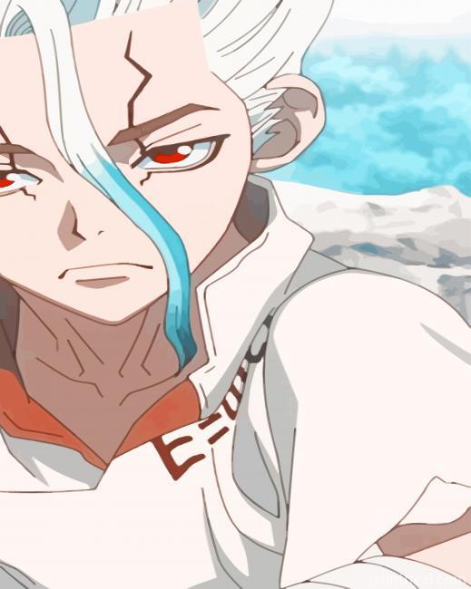 Senku Ishigami dr Stone Painting By Numbers Kits