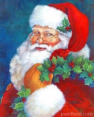 Cute Santa – 5D Diamond Painting Painting By Numbers Kits