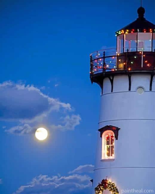 Lighthouse Christmas Painting By Numbers Kits