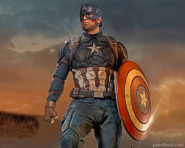 Captain America Shield Saver Painting By Numbers Kits