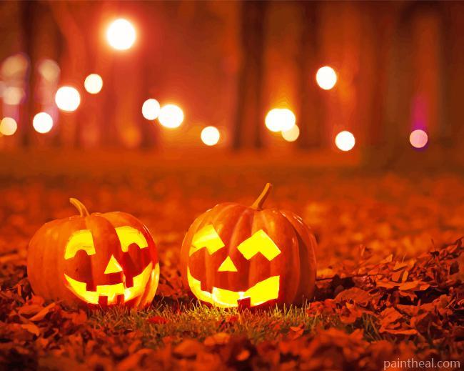 Halloween Pumpkins Painting By Numbers Kits