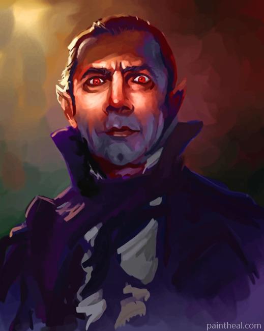 Dracula Illustration Painting By Numbers Kits