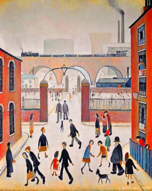 Industrial Landscape Lowry Painting By Numbers Kits