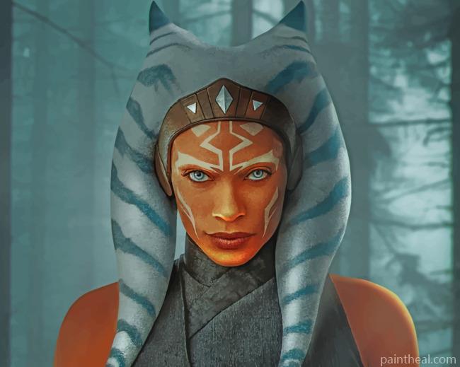 The Mandalorian Ahsoka Tano Painting By Numbers Kits