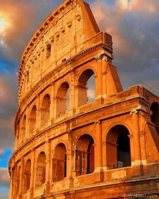 Colosseum Italy – Landmarks 5D Diamond Painting Painting By Numbers Kits