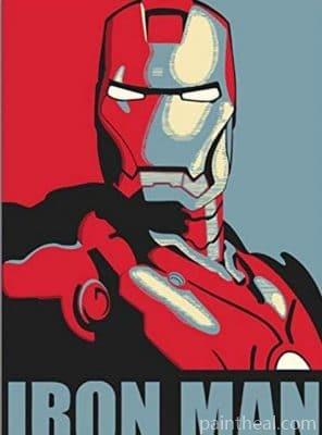 Iron Man Illustration – 5D Diamond Painting Painting By Numbers Kits