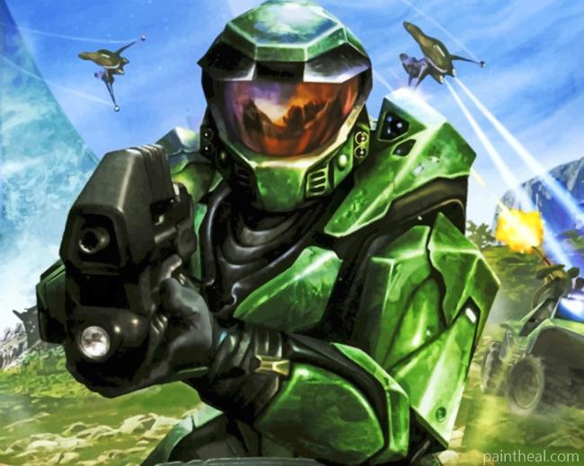 Halo Game Painting By Numbers Kits