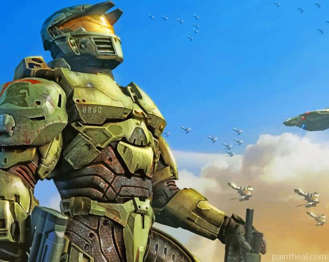 Halo Illustration Painting By Numbers Kits