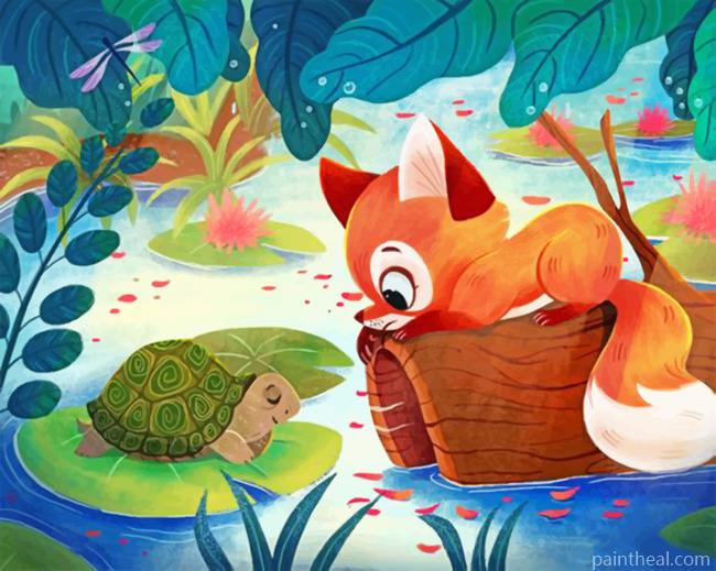 Baby Fox Painting By Numbers Kits