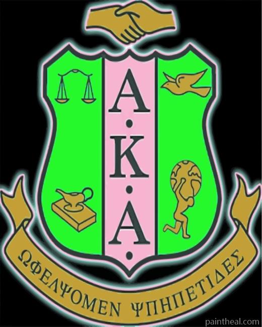 Aka Sorority Painting By Numbers Kits
